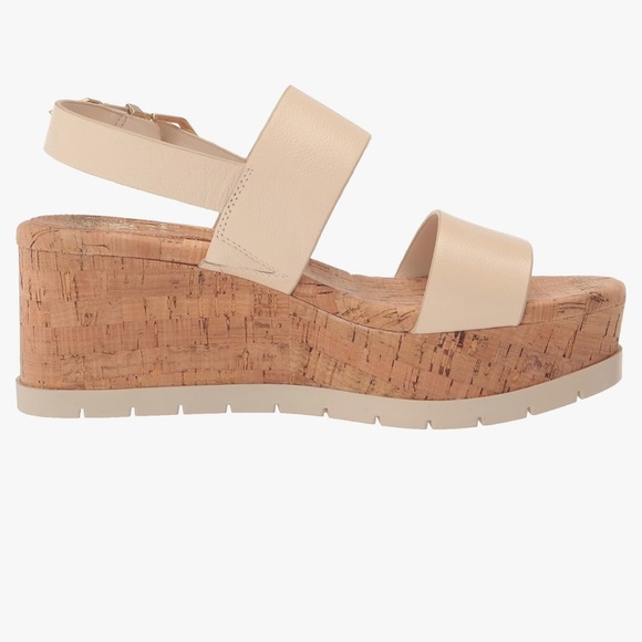 Vince Camuto Cream Wedge Platform Sandals Size 8.5 NWT - Picture 6 of 12